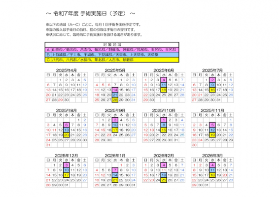 手術日程